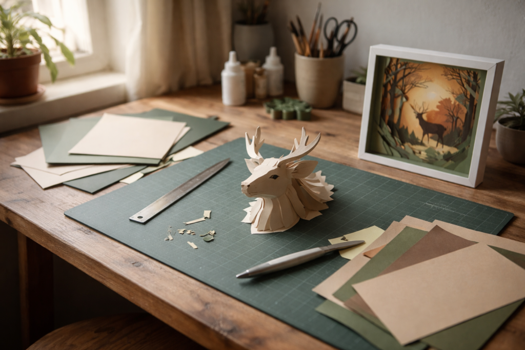 3D paper templates for crafts and decor