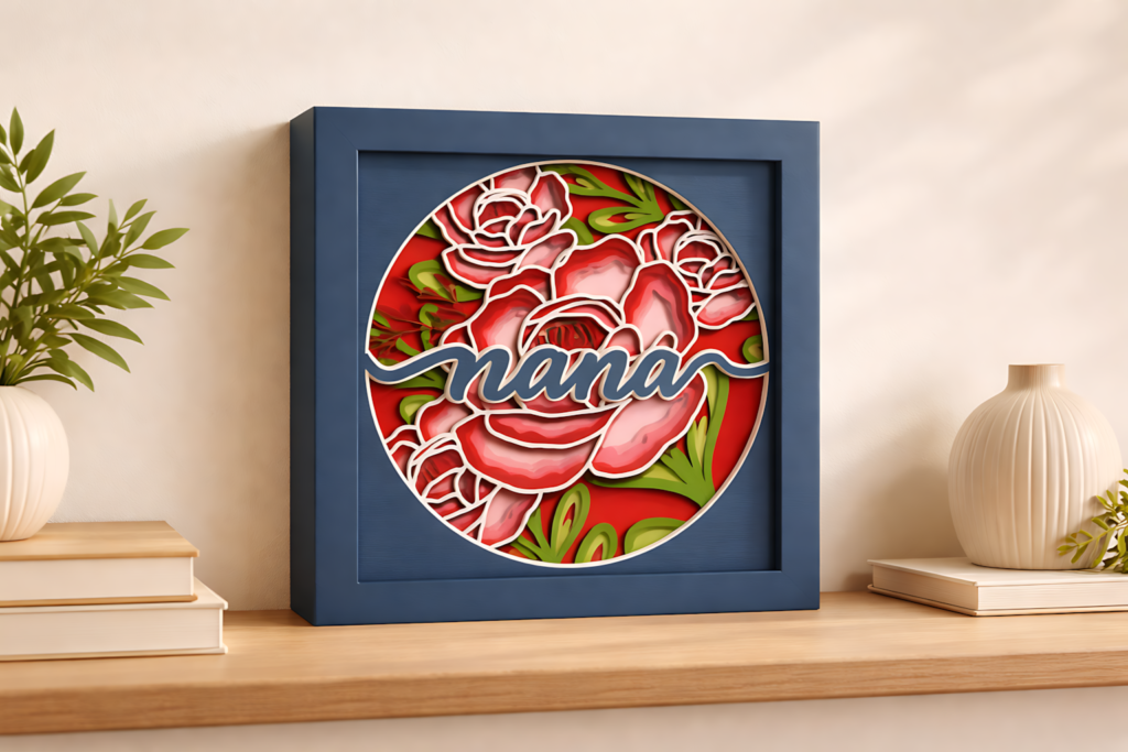 Personalized rose nana light box