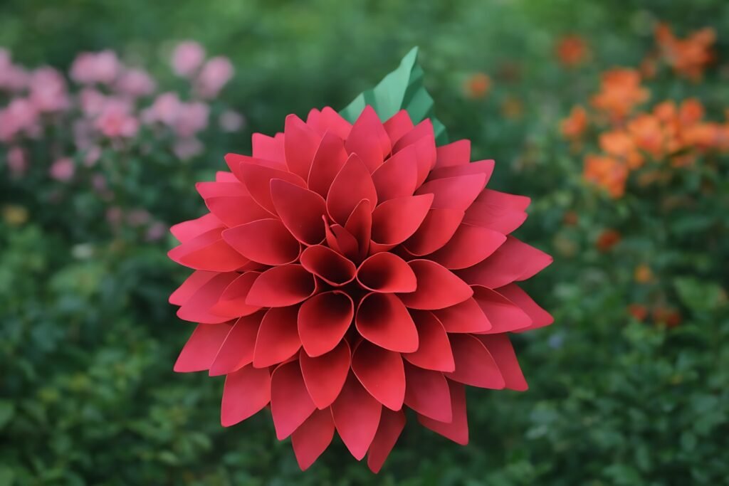 small paper dahlia flower 