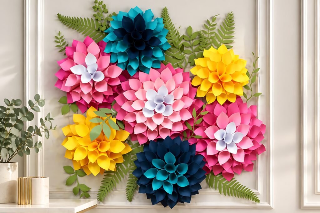 giant dahlia wall flowers