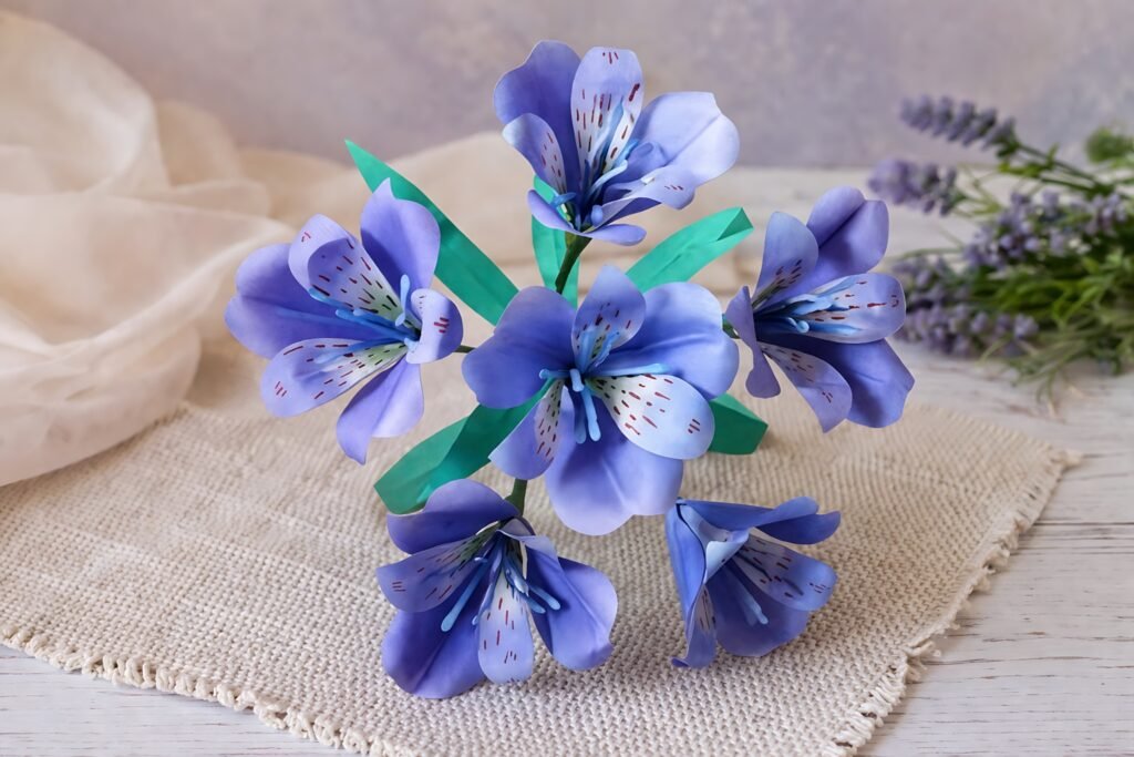 Purple Peruvian paper lilies